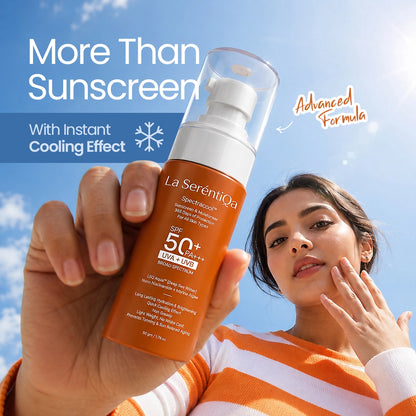 Spectracool™ Sunscreen &  Moisturizer SPF 50+ PA+++ | IN-VITRO Tested - 2% Nano Niacinamide | For All Skin Types