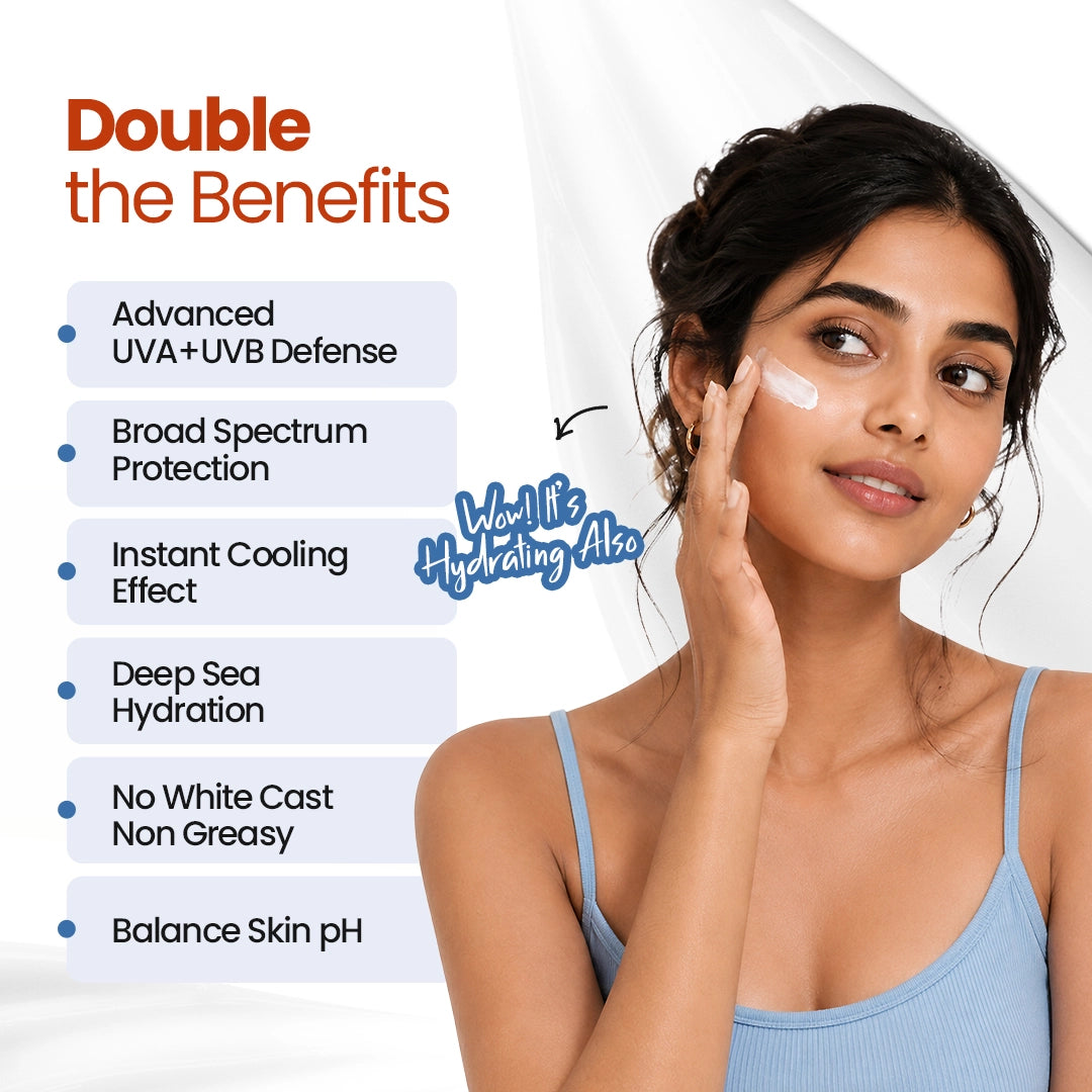 Spectracool™ Sunscreen &  Moisturizer SPF 50+ PA+++ | IN-VITRO Tested - 2% Nano Niacinamide | For All Skin Types