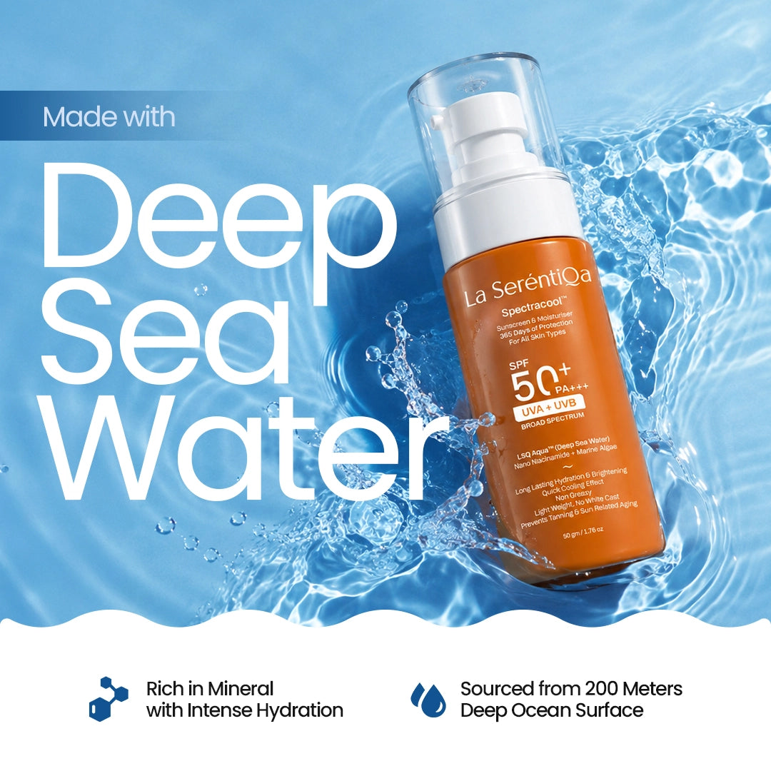 Spectracool™ Sunscreen &  Moisturizer SPF 50+ PA+++ | IN-VITRO Tested - 2% Nano Niacinamide | For All Skin Types