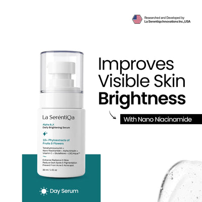 Brightening Face Serum with 5% Nano Niacinamide and 2% Alpha Arbutin | For All Skin Types