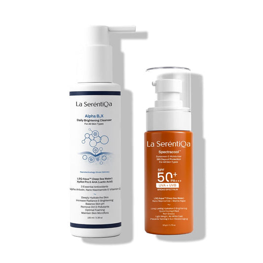 Bright & Shield Skincare Duo – Cleanser and Sunscreen